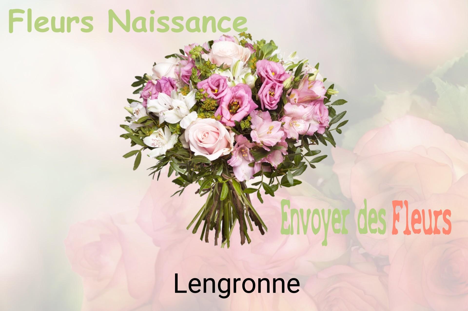 Bouquet de fleurs de naissance livré à Lengronne